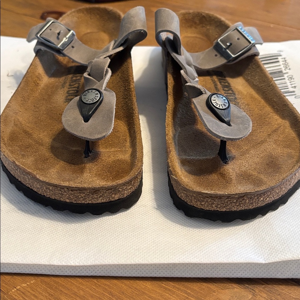 Birkenstock Beige Braided Sandals - Picture 4 of 10